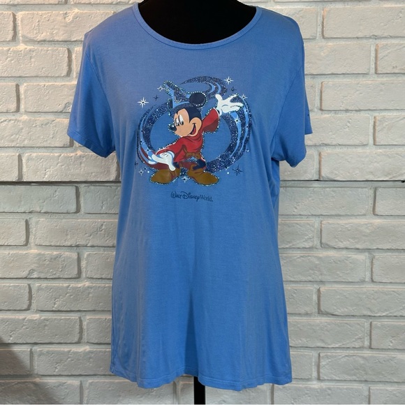 Walt Disney World Ladies T-shirt Sorcerers Apprentice Mickey Mouse XL - Picture 1 of 9